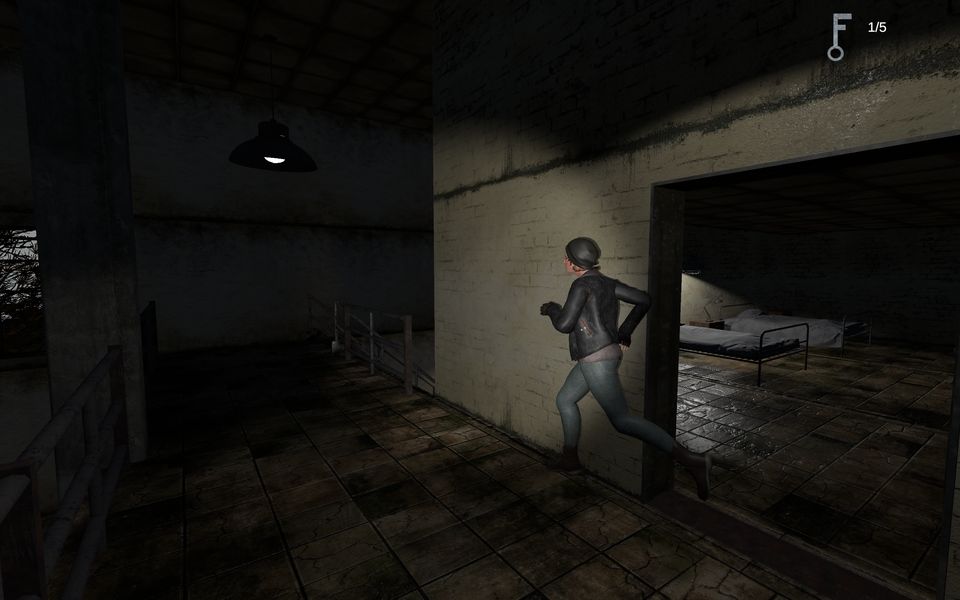 A player running through the prison